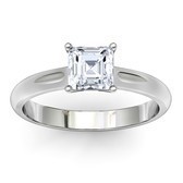asscher engagement ring