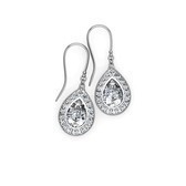 Pear Drop Cluster Earrings