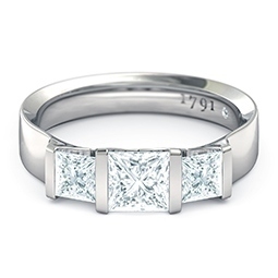 Three Stone Engagement Ring