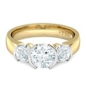 yellow gold 3 stone engagement ring yellow gold 3 stone engagement ring