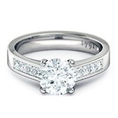 multistone engagement ring