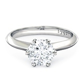 1791 Solitaire Diamond Engagement ring in 18kt White Gold