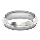 1791 Solitaire Men's Wedding Ring in Platinum