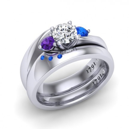 AH Cooper Wedding Diamond Band in Platinum 950 AU - Main View