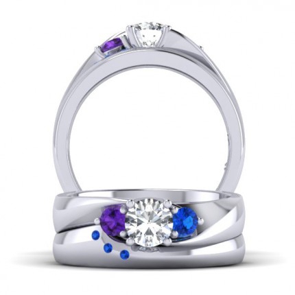 AH Cooper Wedding Diamond Band in Platinum 950 AU