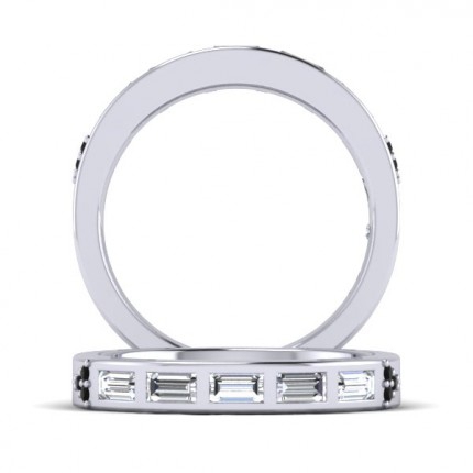 Patel Wedding ring V2 Diamond Band in Platinum 950 AU