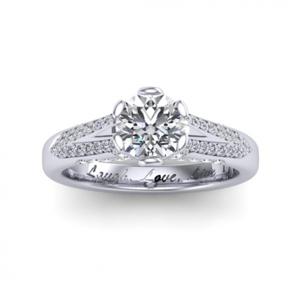 AH_Brouwer Round Brilliant Diamond Band in Platinum 950 AU