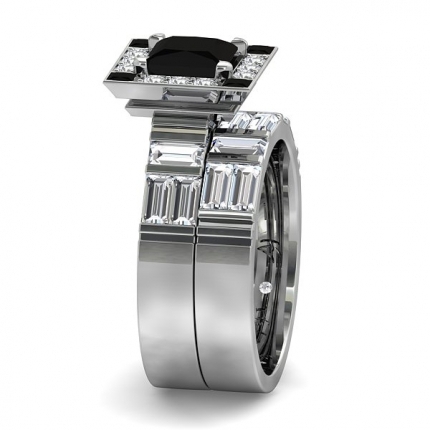 Jess Custom Design Wedding Band Diamond Ring in Platinum 950 AU