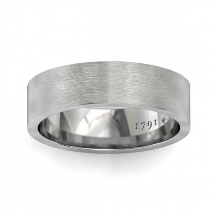 Tome Jones 6mm Platinum Wedding Ring Band in Platinum 950 AU - Main View