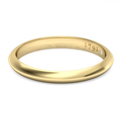 Peck Wedder Wedding Band in 18kt Yellow Gold AU
