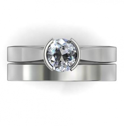 matching wedding Band in Platinum 950 in Platinum 950 AU