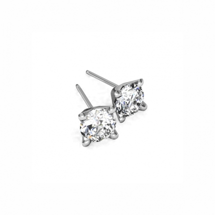 AH_Summerfield_Ear Diamond Earrings in 18kt White Gold AU
