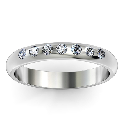 Custom Wedding band Diamond Band in Platinum 950 AU