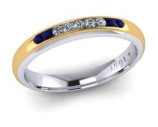 Leisa's Wedding Band in 18kt White Gold AU