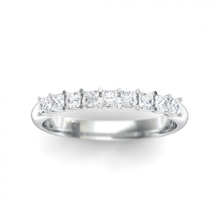 Women's Sabatina Wedding Ring Diamond Band in 18kt White Gold AU