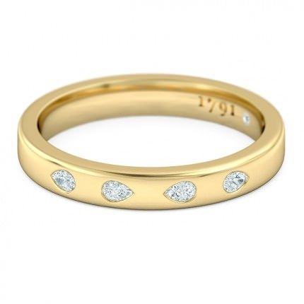 Pero Celebration Ring in 18kt Yellow Gold AU