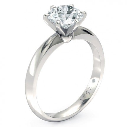 Verita Round Brilliant Engagement Ring in Platinum 950 AU - Main View
