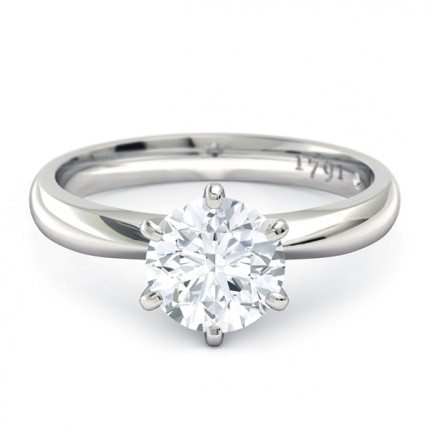 Verita Round Brilliant Engagement Ring in Platinum 950 AU