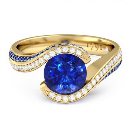Kya Sapphire Ring in 18kt Yellow Gold AU