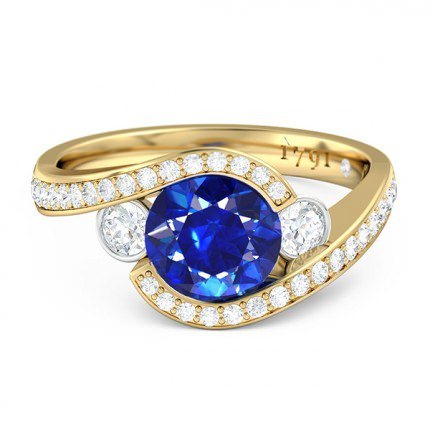 Lana Sapphire Ring in 18kt Yellow Gold AU
