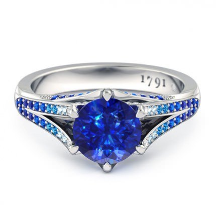 Alta Sapphire Ring in Platinum 950 AU