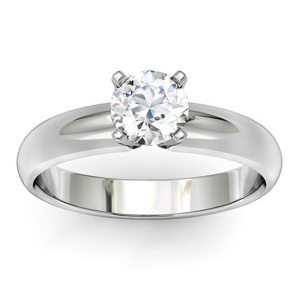 Allure Round Brilliant Diamond Ring in 18kt White Gold AU