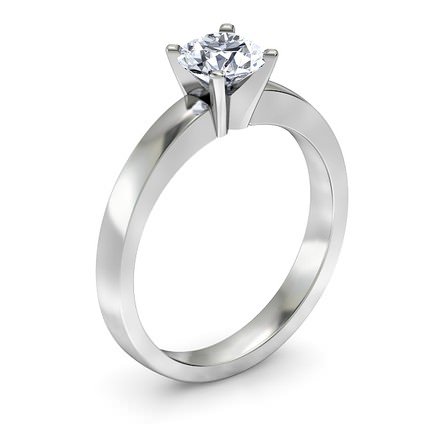 Harmony Round Brilliant Diamond Ring in Platinum 950 AU - Main View