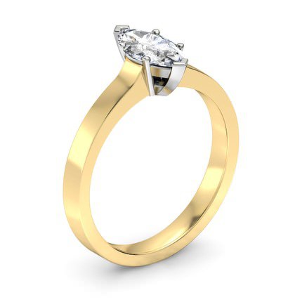 Duchess Marquise Diamond Ring in 18kt Yellow Gold AU - Main View