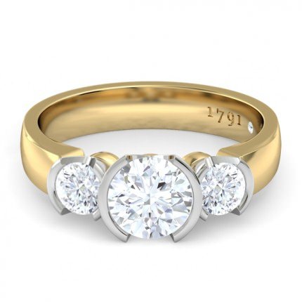 Eternal Round Brilliant Engagement Ring in 18kt Yellow Gold AU