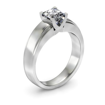 Isa Princess Diamond Ring in Platinum 950 AU - Main View