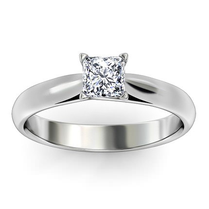 Sabatina Princess Diamond Ring in 18kt White Gold AU