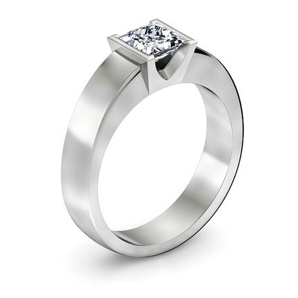 La Lucia Princess Diamond Ring in Platinum 950 AU - Main View