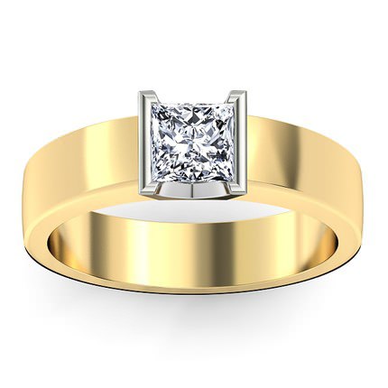 La Lucia Princess Diamond Ring in 18kt Yellow Gold AU