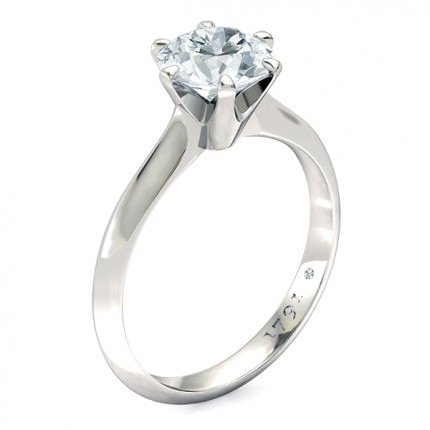 1791 Solitaire Round Brilliant Engagement Ring in Platinum 950 AU - Main View