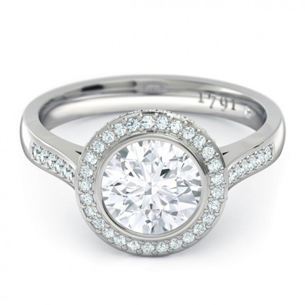 Spellbound Round Brilliant Diamond Ring in 18kt White Gold AU