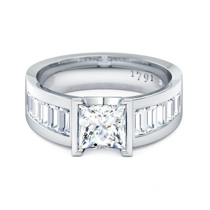 Quadrata Princess Diamond Ring in Platinum 950 AU