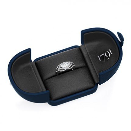 Aura Marquise Diamond Ring in Platinum 950 AU - Box View