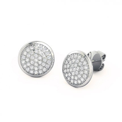 Passione Diamond Earrings in 18kt White Gold AU