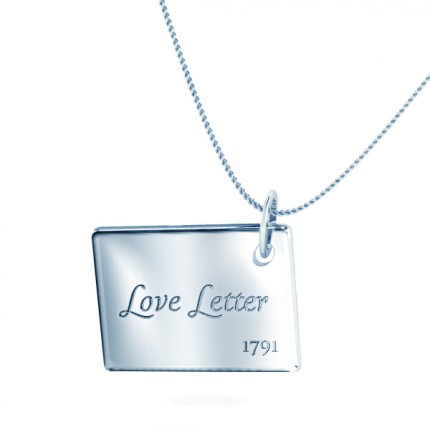 Classic One Diamond Necklace in Silver AU - Main View
