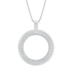 Bella Diamond Necklace in 18kt White Gold