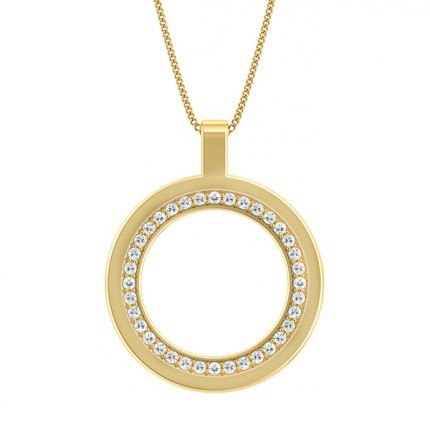 Bella Diamond Necklace in 18kt Yellow Gold AU