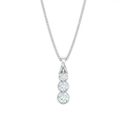 Fiducia Diamond Necklace in Platinum 950 AU