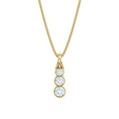 Fiducia Diamond Necklace in 18kt Yellow Gold