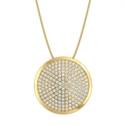 Passione Diamond Necklace in 18kt Yellow Gold AU