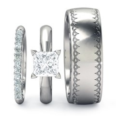 Sabatina Matching Set Princess in Platinum 950