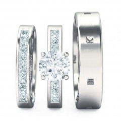 Fiorella Matching Set Round Brilliant in Platinum 950