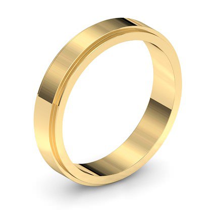 Step Band Wedding Band in 18kt Yellow Gold AU - Main View