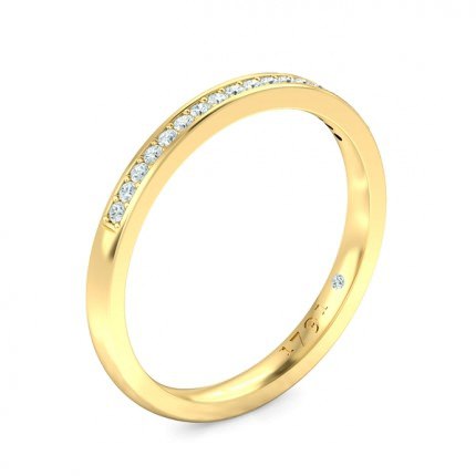 Floriana Womens Wedding Band in 18kt Yellow Gold AU - Main View