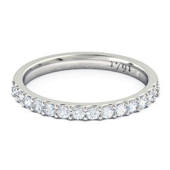Priana Women's Wedding Band in 18kt White Gold