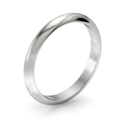 1791 Wedding Band in Platinum 950 AU - Main View